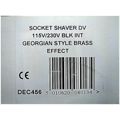 Gold Volex Shaver Socket