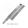 Stainless Steel drawer bearing smooth channel