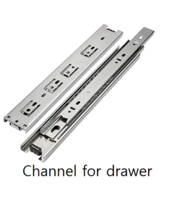 Stainless Steel drawer bearing smooth channel