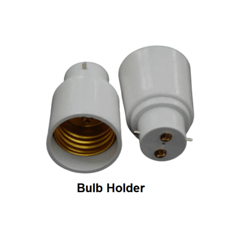 Branded Light Bulb Holder White (Pack of 2)