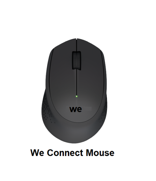 WE Connect wireless mouse color black