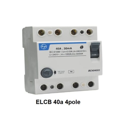 L & T ELCB Breaker 4 Pole 40 ampere