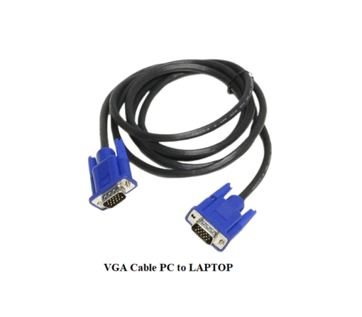 VGA Cable Connection Between Pc / Laptop and Monitor