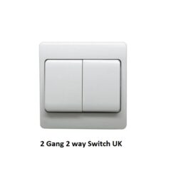 Click UK 10A 2 Gang 2 Way Wide Rocker Switch