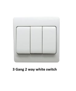 Click UK 10A 3 Gang 2 Way Wide Rocker Switch