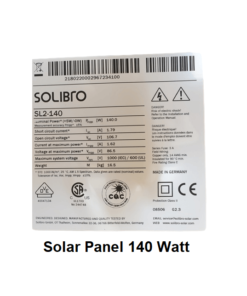 SOLIBRO SL2-140 Solar Panel Made in Germany 140 watt